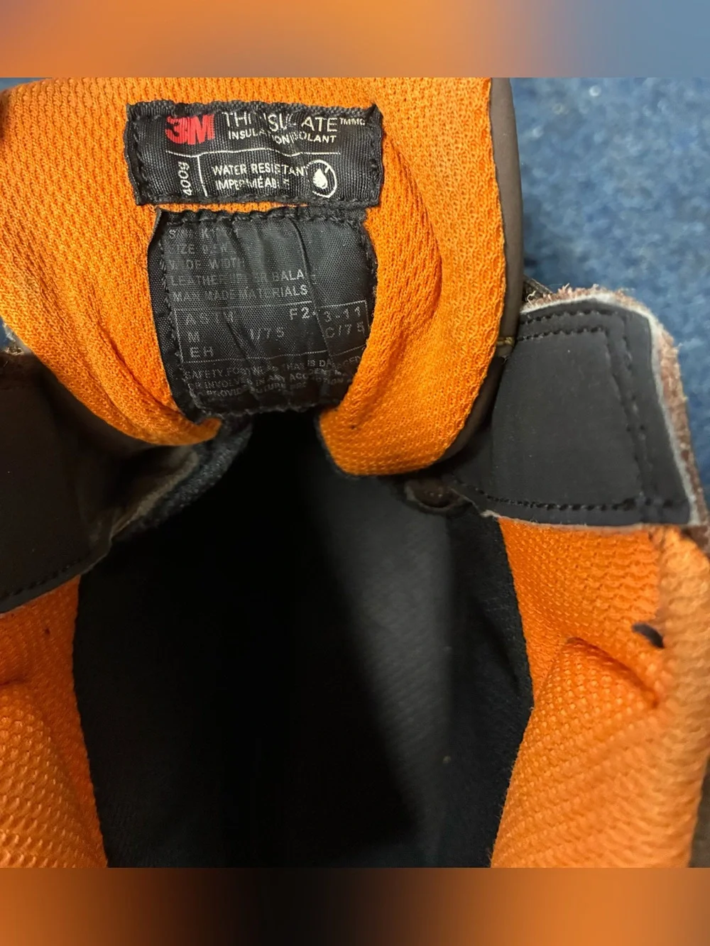Hytest Men's Safety Work Boots 9.5W Thinsulate Water Resistant Composite Toe